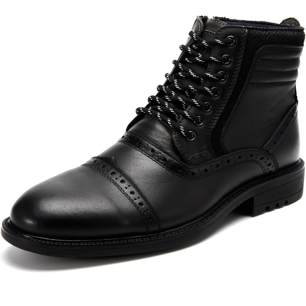 Arkbird Men’s Chelsea Chukka Black Ankle Boot with Zipper